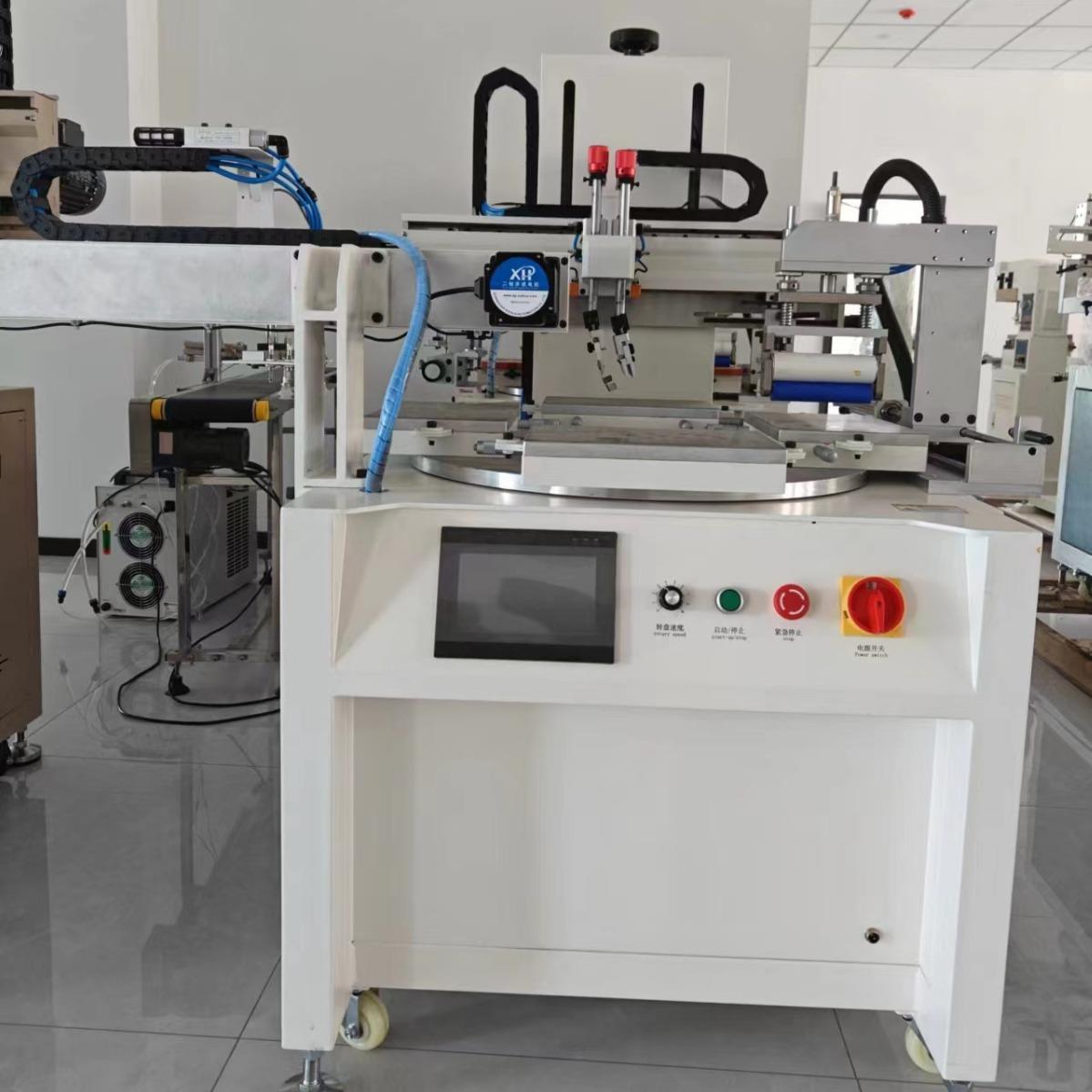 全自动下料丝印机/四工位转盘丝印机/山东转盘丝印机