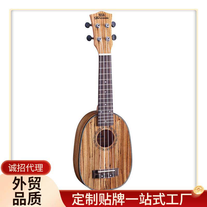 21寸菠萝桶卡通尤克里里价格定 做 US-224P木ukulele定 做