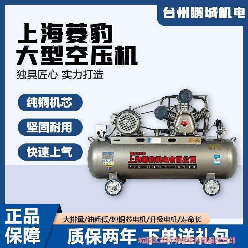 新款气泵220v大功率真石漆空压机气泵活塞大型工业级空气压缩机