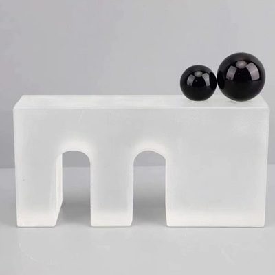 现极简北欧轻奢创意几何水晶方块字母书档书靠书柜软装饰品摆件