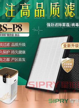 8滤芯-除甲醛冰空气净化器过滤网BIPS片雾霾Y适配RP2S/尊冰