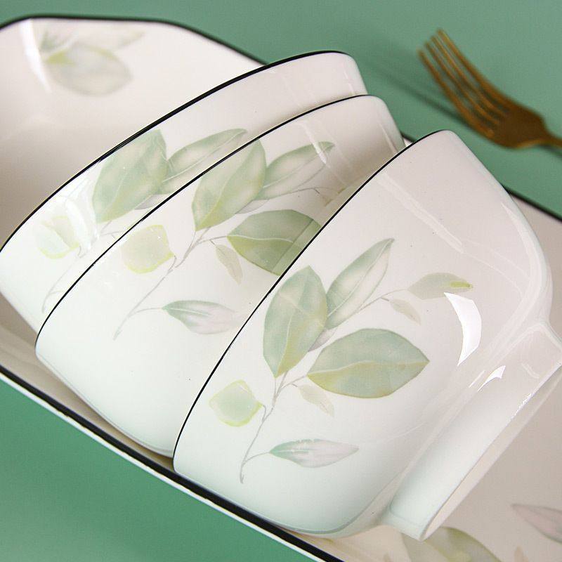 吃饭碗家用高颜值陶瓷5英寸2025新款高级网红普通小汤碗加厚餐具,餐饮具,餐具瓷器套装,淘宝优惠券,粉丝福利购,淘宝优惠卷