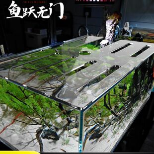 鱼缸盖板亚克力鱼缸防跳网上盖顶部盖板雷龙鱼溪流乌龟防跳逃缸盖