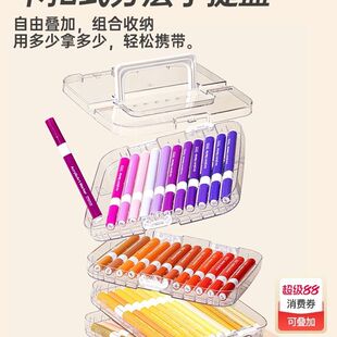 诺雅丙烯马克笔儿童可水洗小学生美术水彩笔不透色可叠色幼儿园画