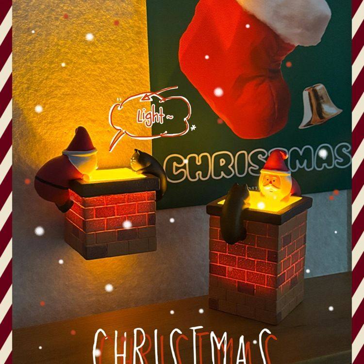 【圣诞小礼物】烟囱小夜灯毛毡板装饰图钉笔筒软木板钉子帽展板,家居饰品,桌面摆件,淘宝优惠券,粉丝福利购,淘宝优惠卷
