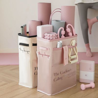 瑜伽垫收纳运动器材地垫收纳筐神器家用房间脏衣篮运动健身器材