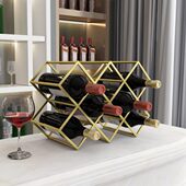 架子现代葡萄酒酒吧装 饰酒瓶餐厅酒架展示架家用北欧轻奢酒柜摆件