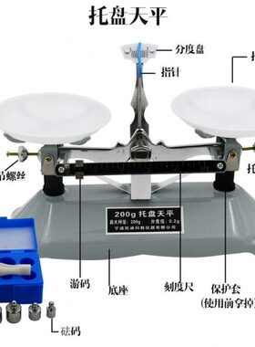 砝码0g托盘器材实验室天平物理机械天平秤教具教学仪器20/050g