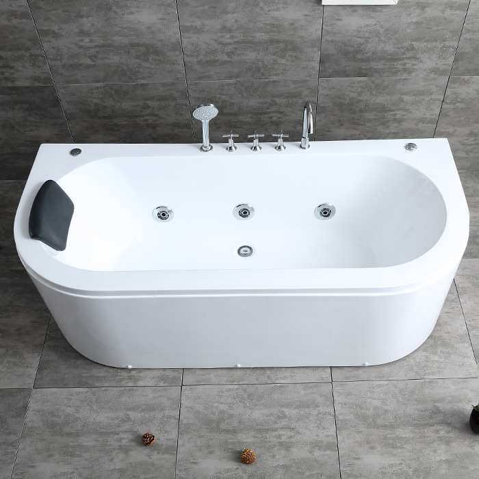 亚克力家用成人恒温加热冲浪按摩浴缸酒店用加厚单人浴盆智能