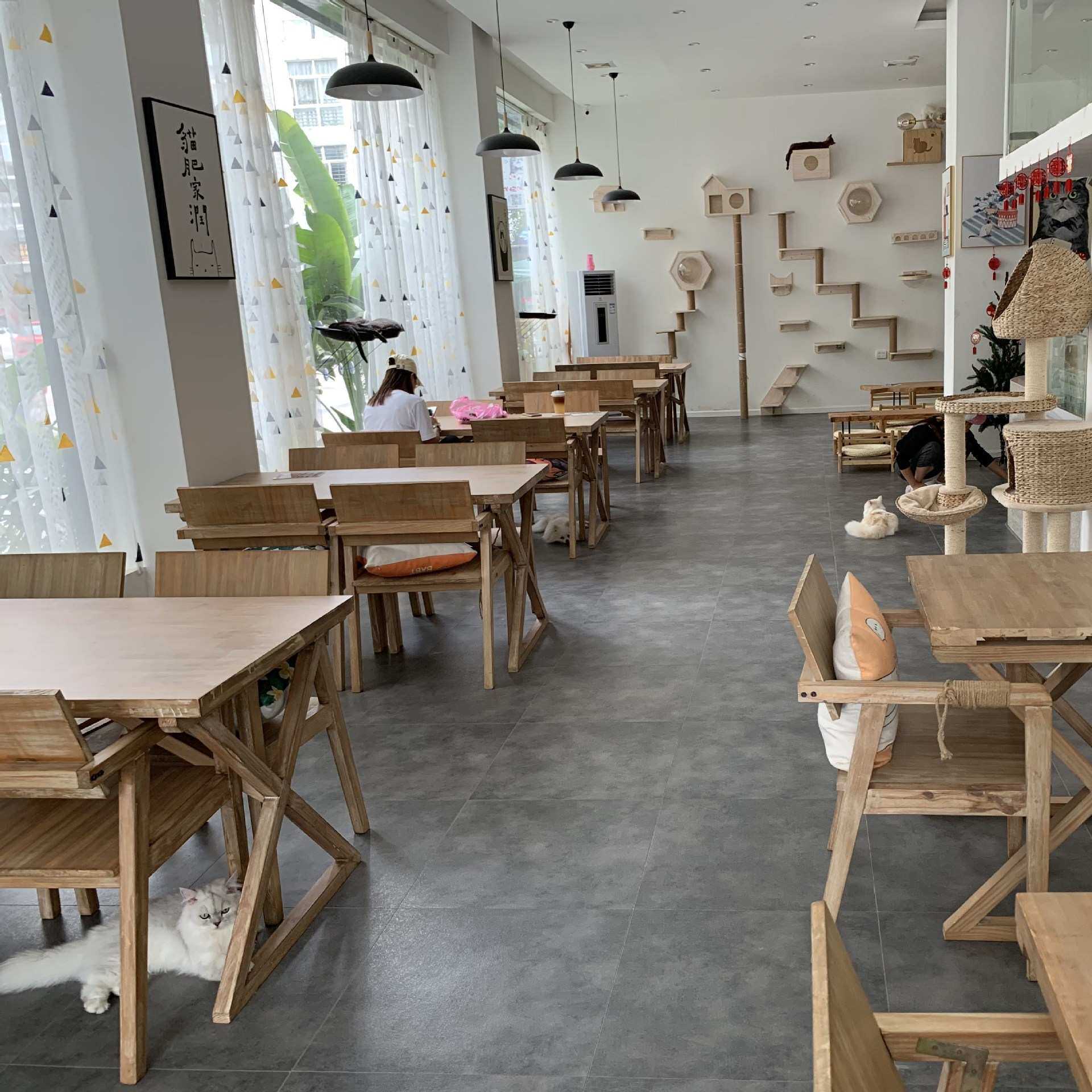 实木组装复古简约餐椅设计师靠背椅子书桌椅咖啡民宿休闲mω