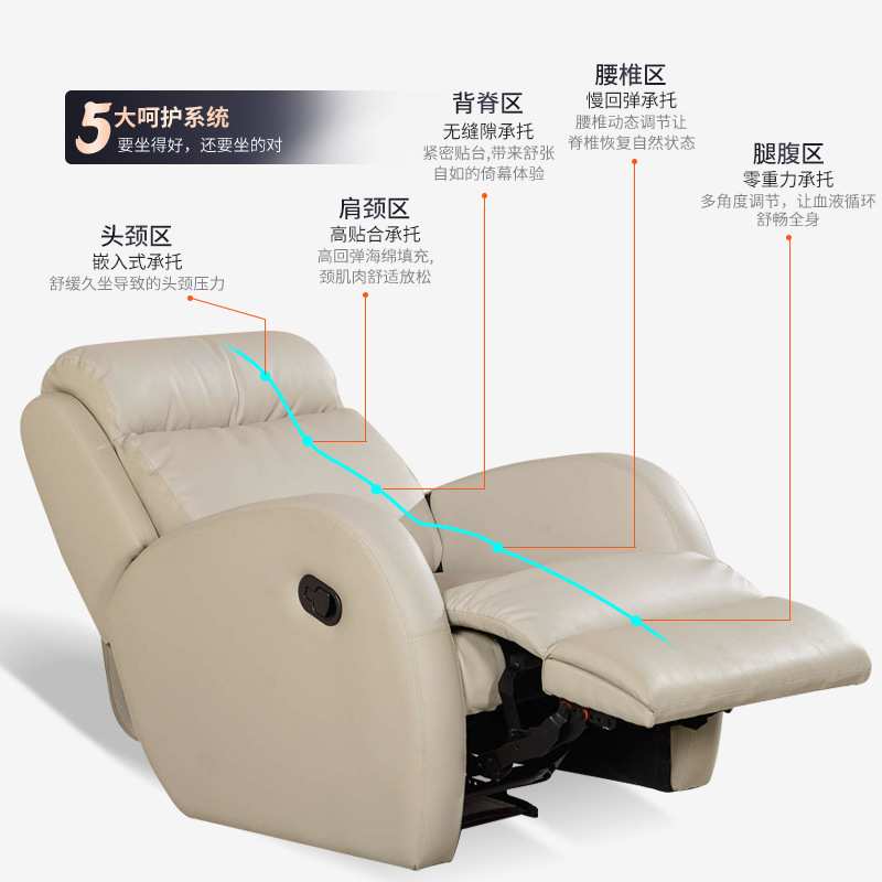 头等太空舱沙发椅多功能单人旋转按摩椅阳台懒人躺椅客厅电动沙发