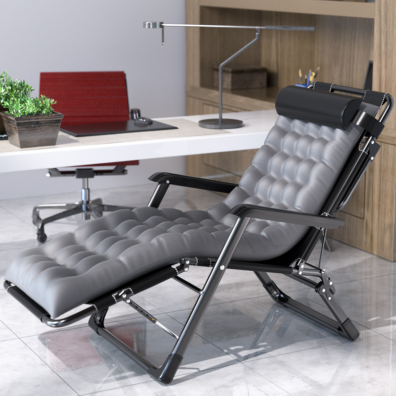 折叠躺椅午休办公室午睡床夏季A家用阳台休闲便携懒人沙滩靠背椅