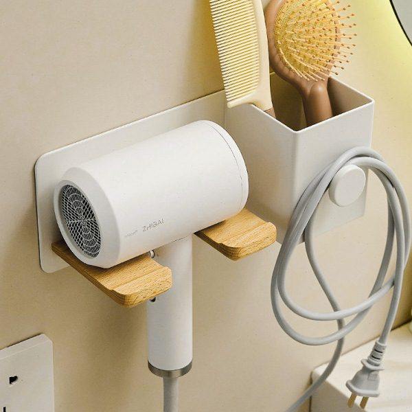 cmeo吹风机置物架原木风免打孔浴室电吹风架卫生间风筒挂收纳架子,家庭/个人清洁工具,吹风机置物架,淘宝优惠券,粉丝福利购,淘宝优惠卷