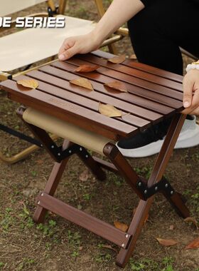 折叠椅凳马扎用野营架实木折叠桌erGuid凳户外i步林露营冰桶 eseS