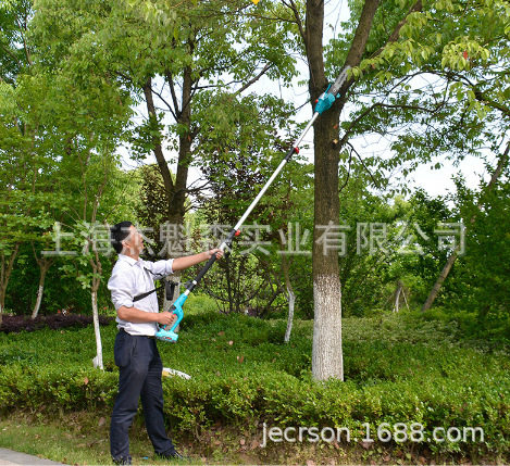 艺森ES-C10182锂电高枝锯28V充电式高空修枝锯园林果树伸缩修剪锯