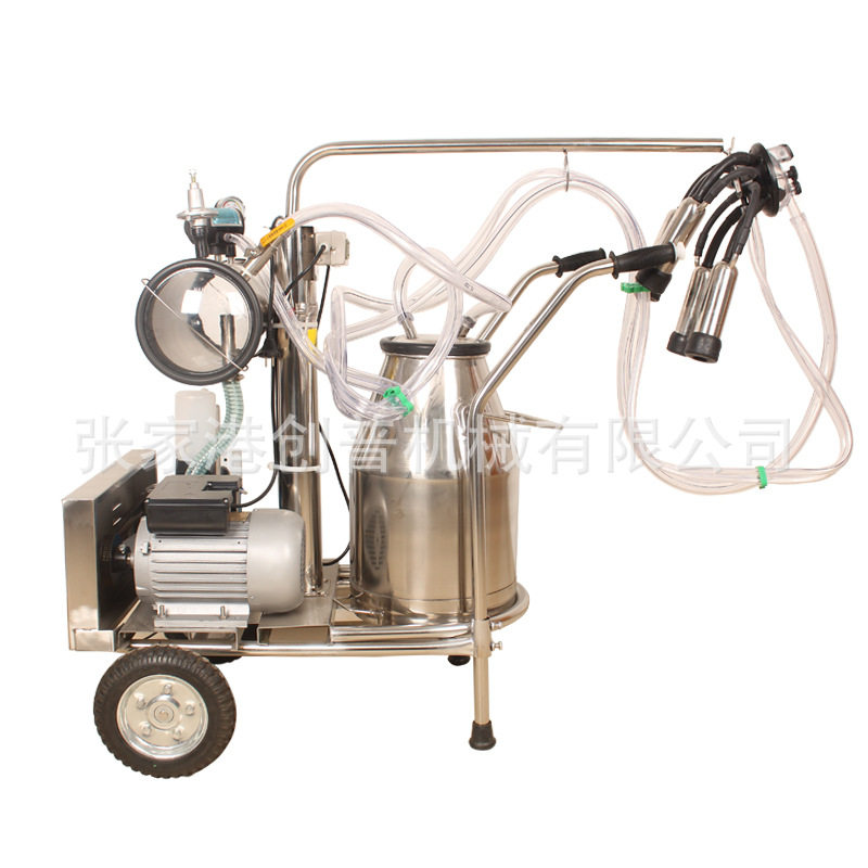 牛羊挤奶机手推车挤奶器羊挤奶器奶牛吸奶机厂家直销