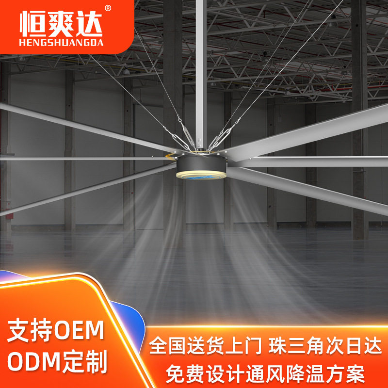 低噪音永磁工业大吊扇车间体育馆大型吊扇降温工业大风扇工业吊扇