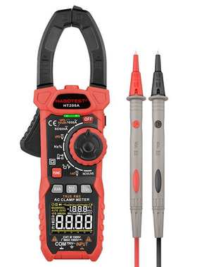 华博 HT208A交流数字1000A钳形表多功能防烧钳型数字万用表