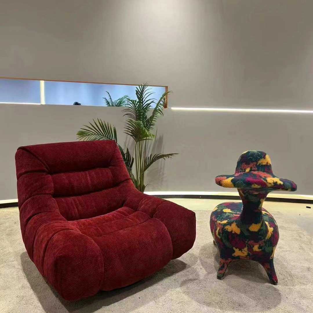 小户型简约出租屋单人现代沙发 榻榻米舒适旋转客厅温馨卧室沙发