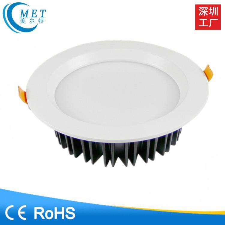 厂家直销高亮度8寸筒灯防雾压铸筒灯DMX512调光筒灯30W