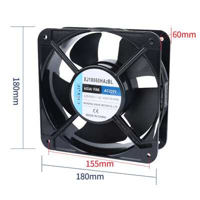 厂家 XJ18060HA2BL轴流风机 FP-18060EX电箱机箱机柜散热风扇