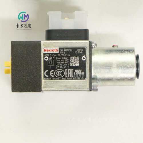 德国Rexroth压力继电器R901106448  HED8OA-20/200K14KW