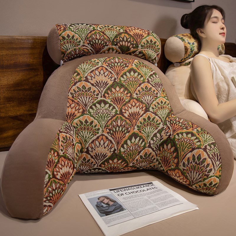 床头靠背软包大靠垫床上看书护腰靠垫靠枕抱枕可拆洗Y宿舍学生枕