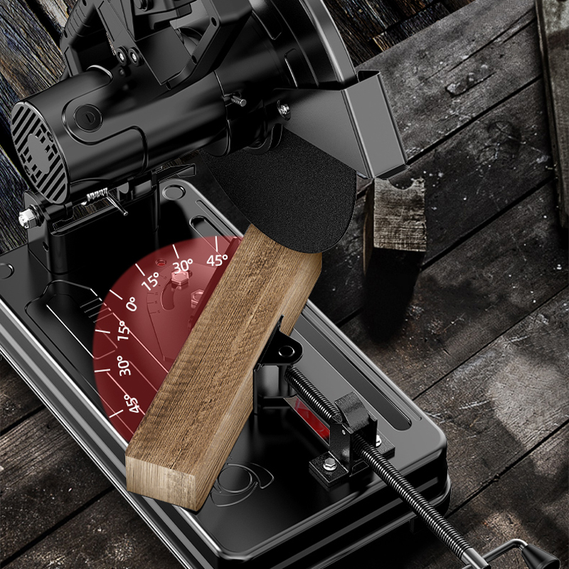 型材切割机大功率工业级钢材切x割锯355多功能台式木材电锯无齿锯