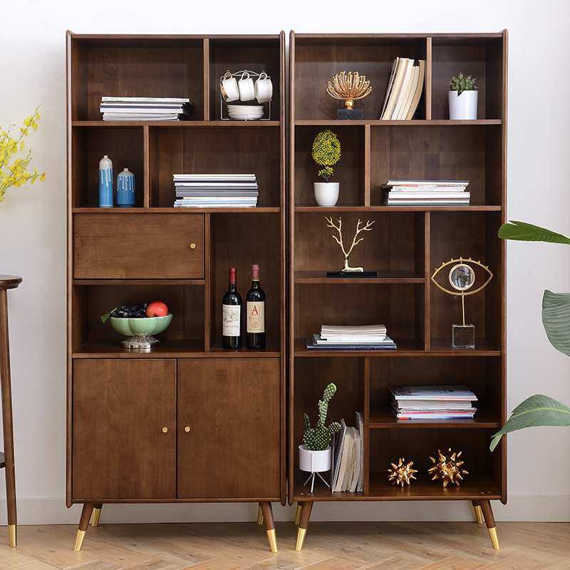 北欧风实木书柜现代简约收纳柜家用落地置物架轻奢带门书橱储物柜,玩具/童车/益智/积木/模型,其它,淘宝优惠券,粉丝福利购,淘宝优惠卷