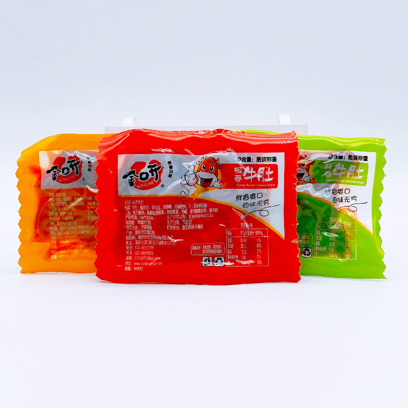 重庆特产金口开牛肚椒香味蒜香味孜香味肚丝肚片牛肉零食4斤整箱