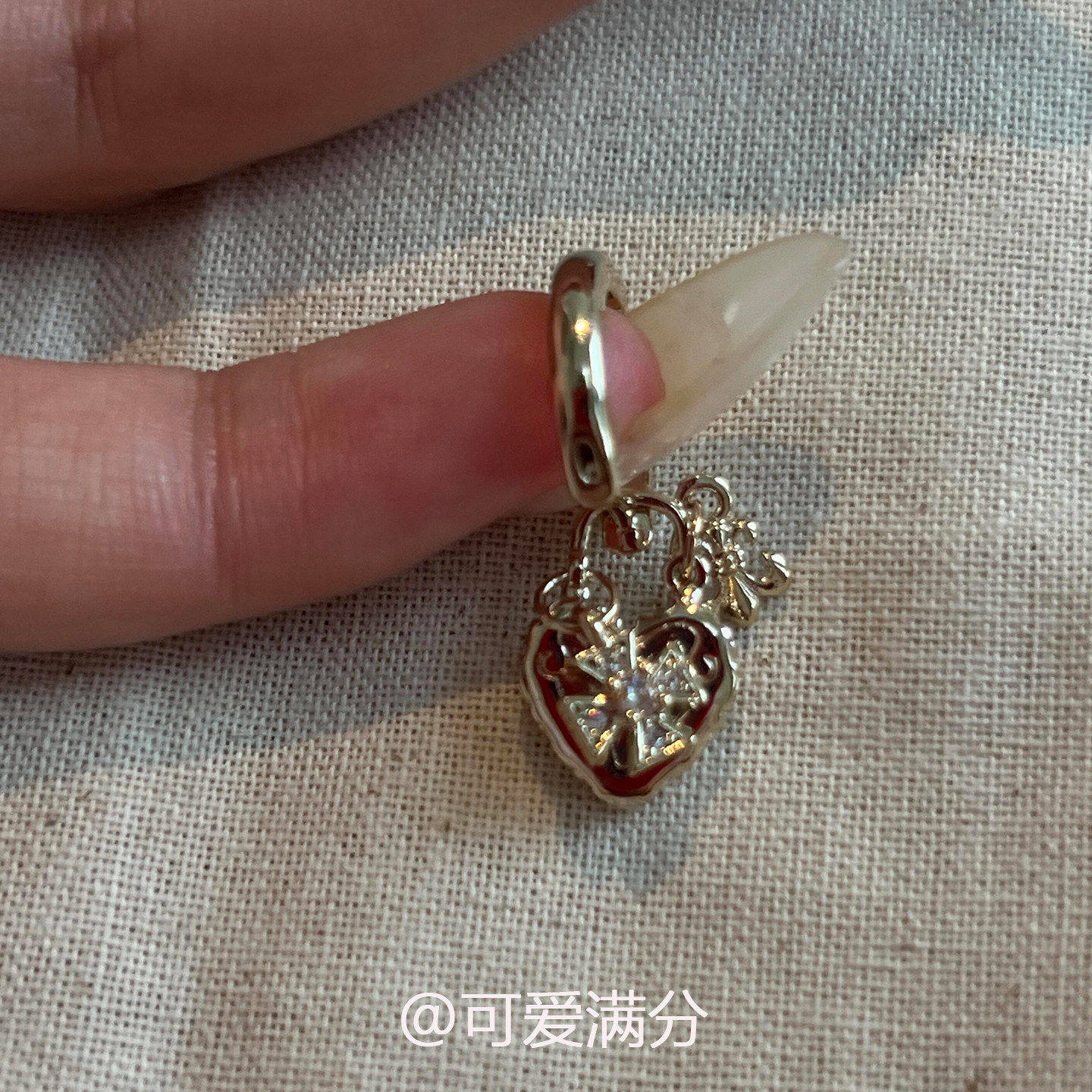 S925纯银鸢尾花爱心耳环2026新款