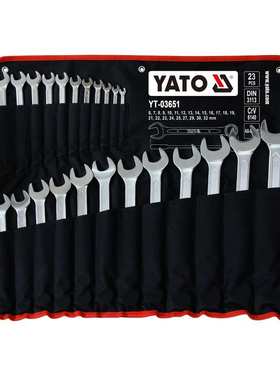 YATO易尔拓23件铬钒钢两用扳手组套梅开扳手套装YT-03651 6-32mm