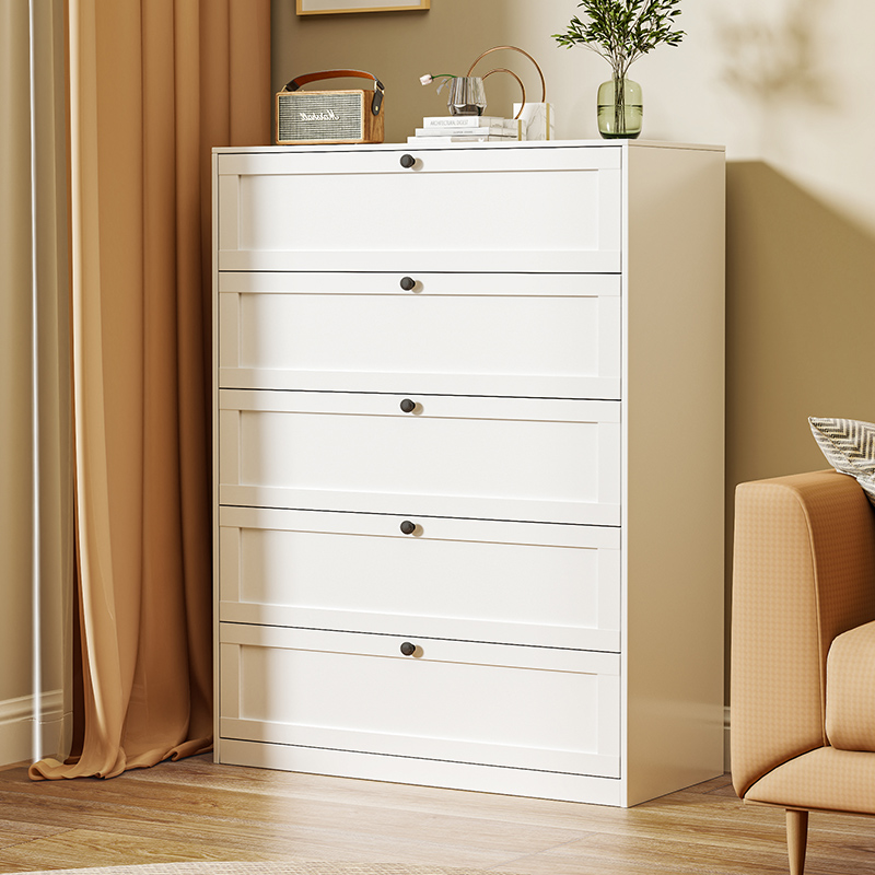 钢制五斗柜金属储物柜q卧室简约收纳柜客厅铁艺床尾柜家用抽屉柜