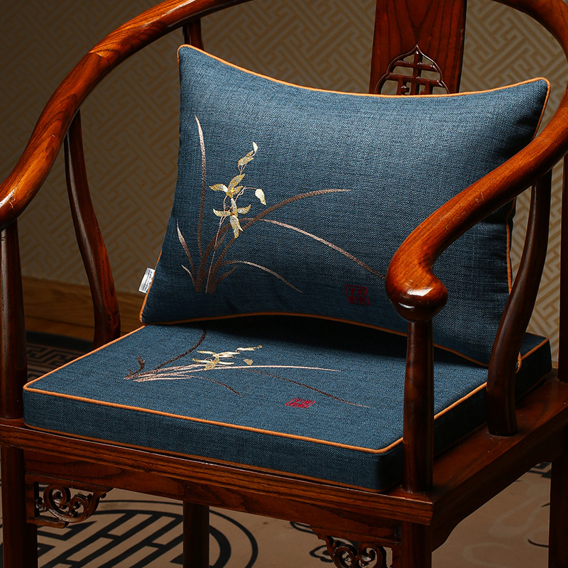 实木椅子坐垫靠垫一体中式乳胶沙发垫加厚定制Q太师椅圈椅凳子垫