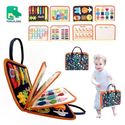 TUNJILOOL Busy Bnoard Montessori Parish Toys For Toddler