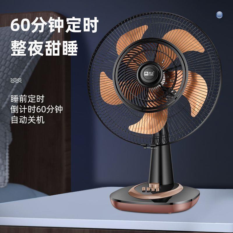 电风扇台式家用静音床上宿舍卧室摇头定时节能大台扇落地电扇跨境