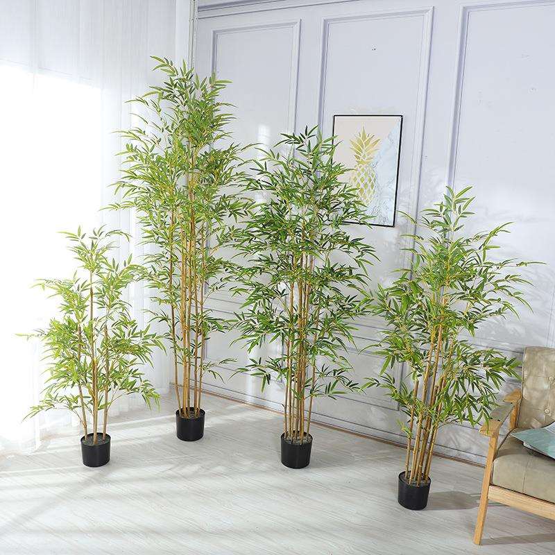 仿真竹子假竹子富贵竹装饰绿植造景摆件客厅落地盆栽家居装饰摆件