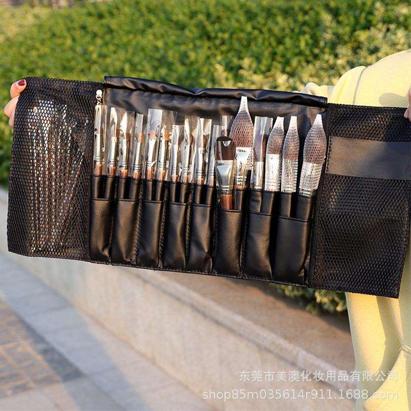 厂家直销美妆刷羊毛24支动物毛化妆刷套装柔软刷毛便携美妆工具