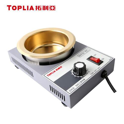 拓利亚（TOPLIA）EH732 焊锡炉 小型可调温圆型锅锡炉250W 熔锡量