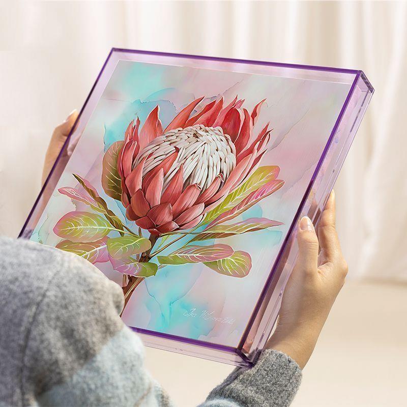 油画框手工彩色肌理画布亚麻丙烯亚克力边框油画框油画画带