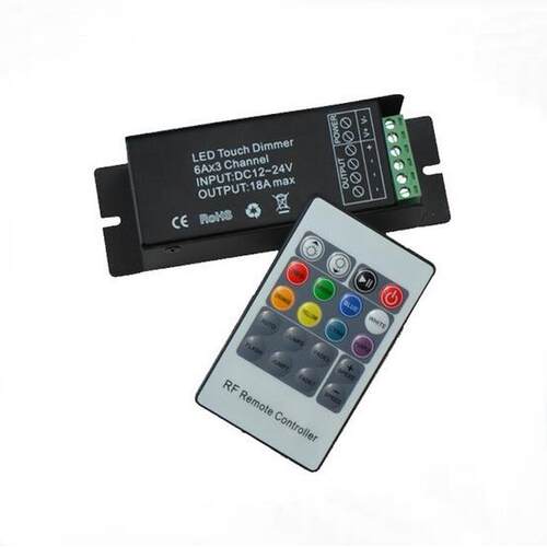 RF20键铁壳控制器 RF射频控制器 LED控制器 RGB七彩无线控制器