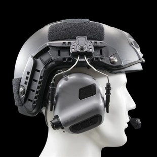 【回马枪防务】iM32H拾音降噪通讯战术耳机头盔支架盔挂式套装