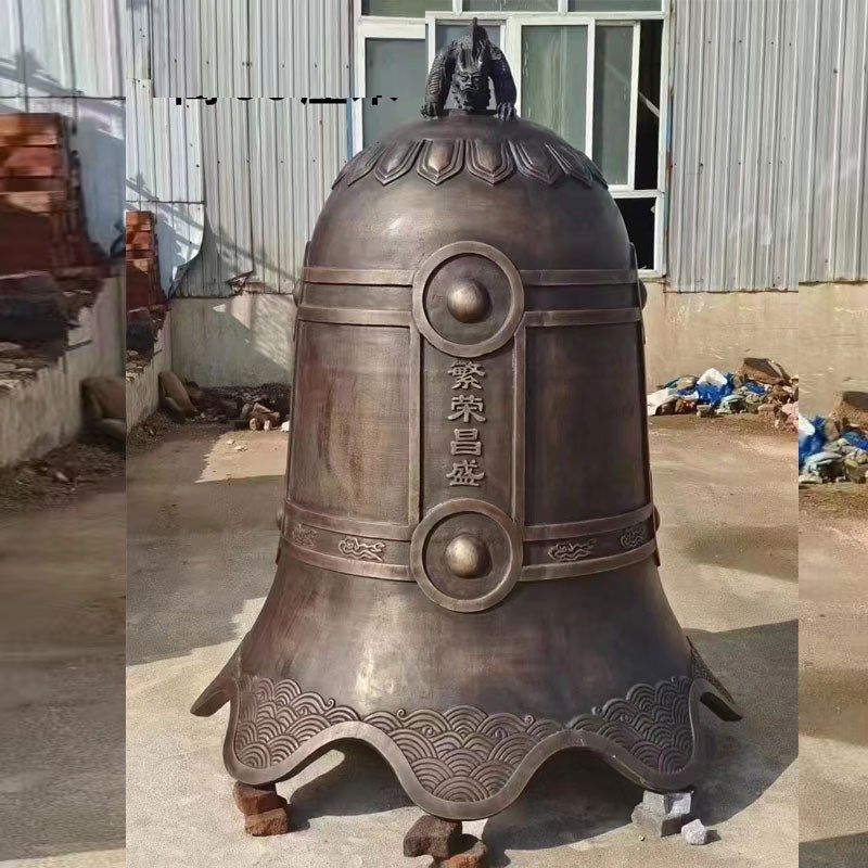 铸造纯铜钟景观园林户外铸铁大钟寺院道观大型青铜仿古警钟长鸣