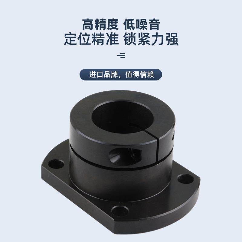 圆法兰双轴承座固定座BGRBB6205 6206带座轴承座BFP01钢制双轴承