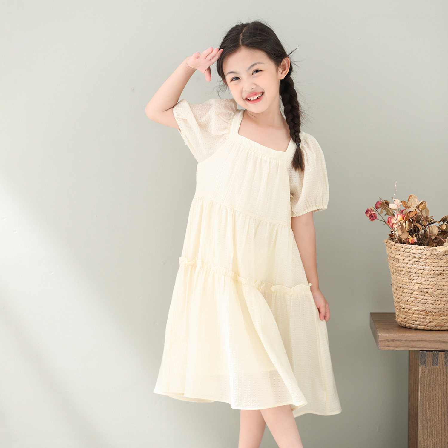 女童镂空提花雪纺连衣裙2024夏季新款短袖公主裙洋气韩版蓬蓬裙子,童装/婴儿装/亲子装,连衣裙,淘宝优惠券,粉丝福利购,淘宝优惠卷