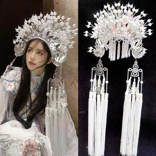 戏曲凤冠头饰京剧越剧贵妃醉酒新娘头饰凤冠霞披中式婚礼影楼