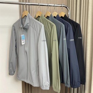 春夏休闲立领冰丝防晒皮肤衣外套潮 外贸男装 户外系列 弹力透气