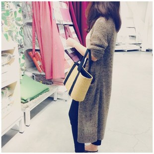 徐行工艺草编包外贸编织黄草女腋下包月亮包度假沙滩包夏单肩女包