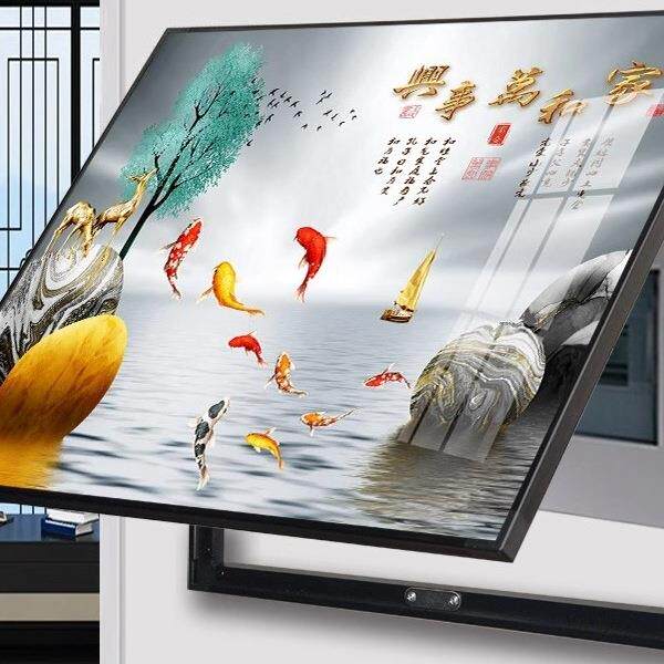 家和万事兴电表箱装饰画新中式富贵免打孔免钉安装遮挡电柜配电箱
