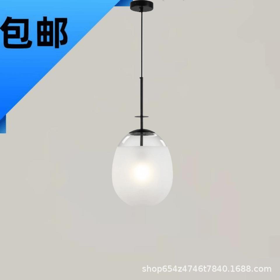 北欧简约后现代吧台灯西班牙玻璃餐厅吊灯钻石小吊灯单头铁艺灯具
